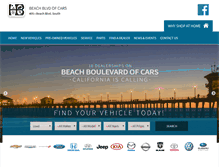 Tablet Screenshot of beachblvdofcars.com